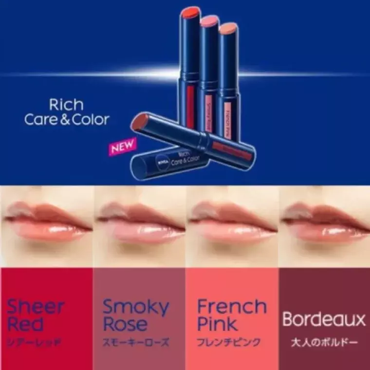 Nivea Rich Care & Color Lip Balm #Sheer Red (2gm)