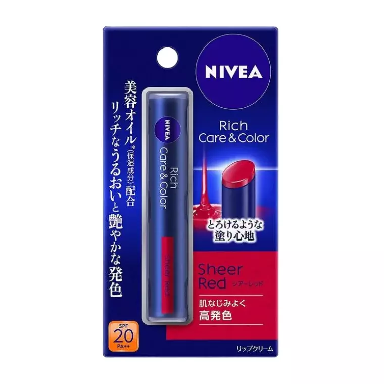 Nivea Rich Care & Color Lip Balm #Sheer Red (2gm)