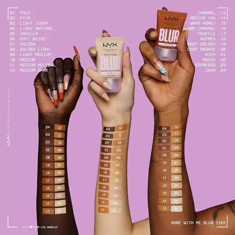 NYX Pro Makeup Bare Me Blur Skin Tint Foundation 23 Espresso (30ml)