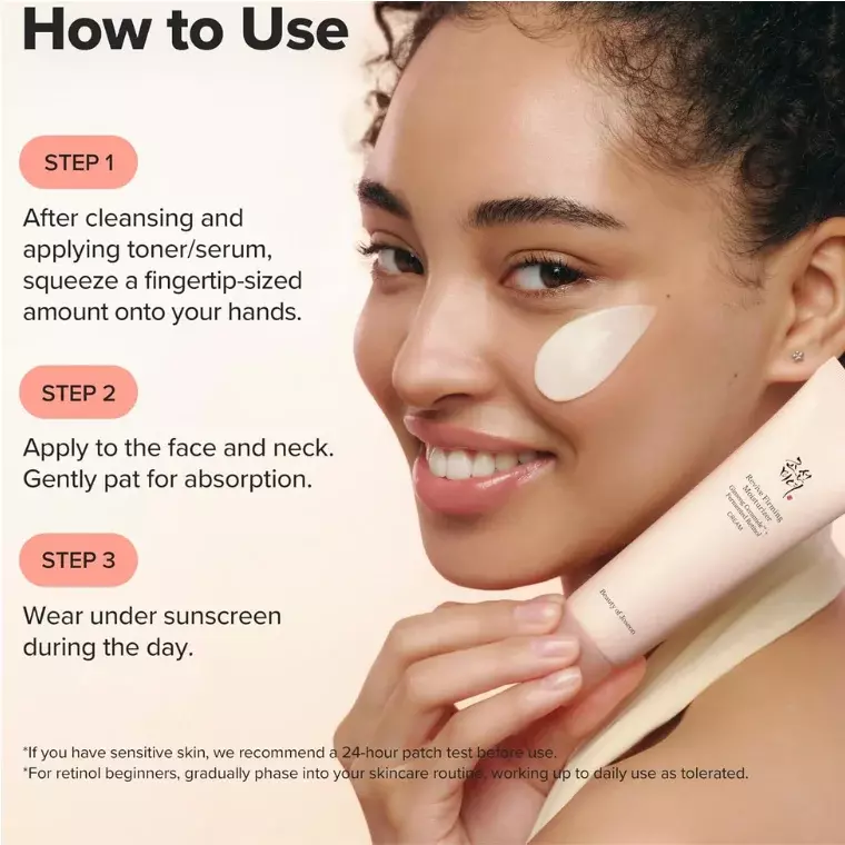 Beauty of Joseon Revive Firming Moisturizer Ginseng Ceramide + Fermented Retinol Cream (60ml)