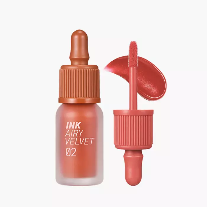 Peripera Ink Airy Velvet Lip Tint #02 SELFIE ORANGE BROWN (4g)