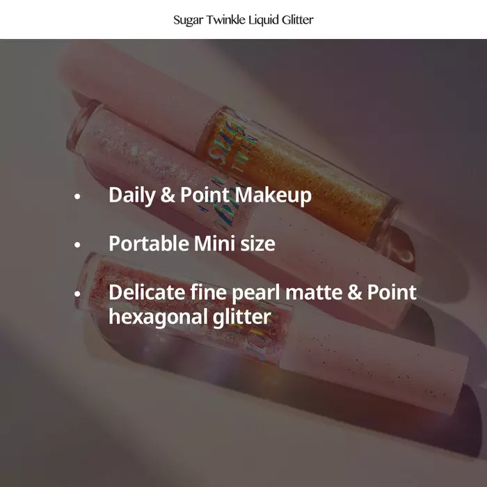 Peripera Sugar Twinkle Liquid Glitter - 01 GLITTER WAVE (1.9g)