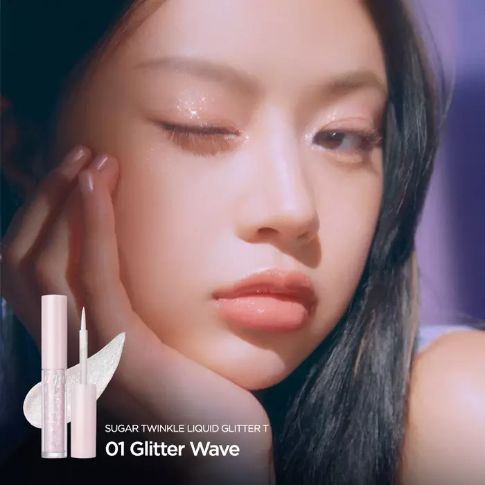 Peripera Sugar Twinkle Liquid Glitter - 01 GLITTER WAVE (1.9g)