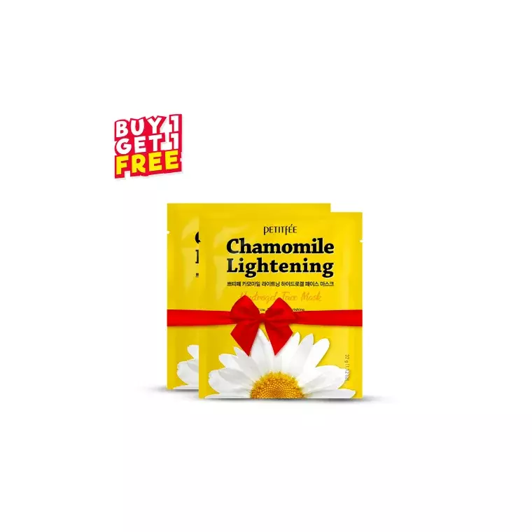 Petitfee Chamomile Lightening Hydrogel Face Mask (1 sheet)