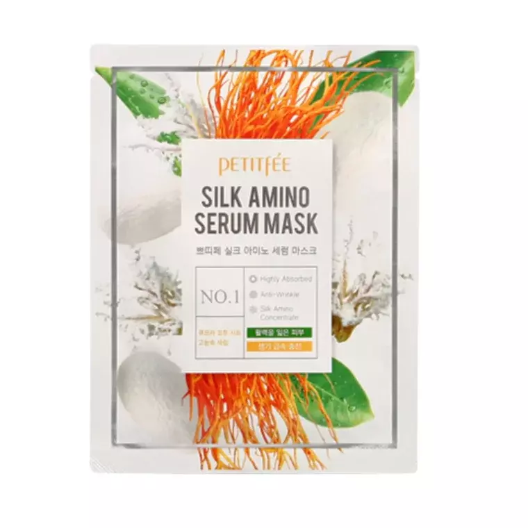 Purchase worth 150 QAR of Petitfee Silk Amino Serum Mask (25gm) get this gift