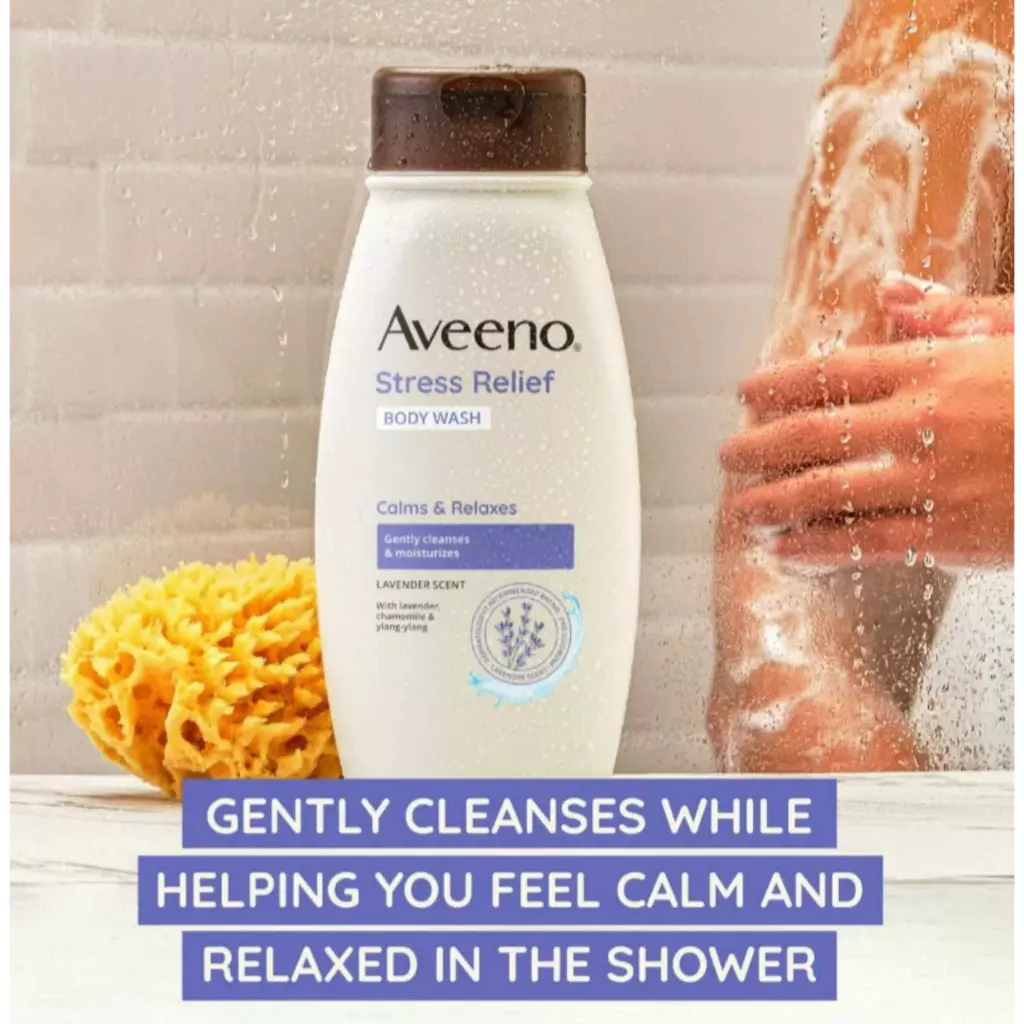 Aveeno Stress Relief Oat Body Wash (532ml)