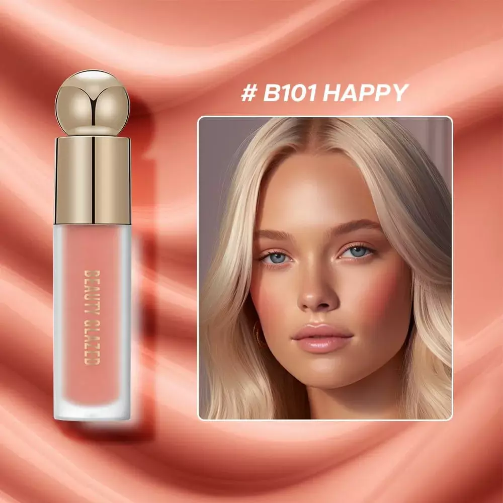 BEAUTY GLAZED Velvet Liquid Blush - B101 HAPPY (7.5g)