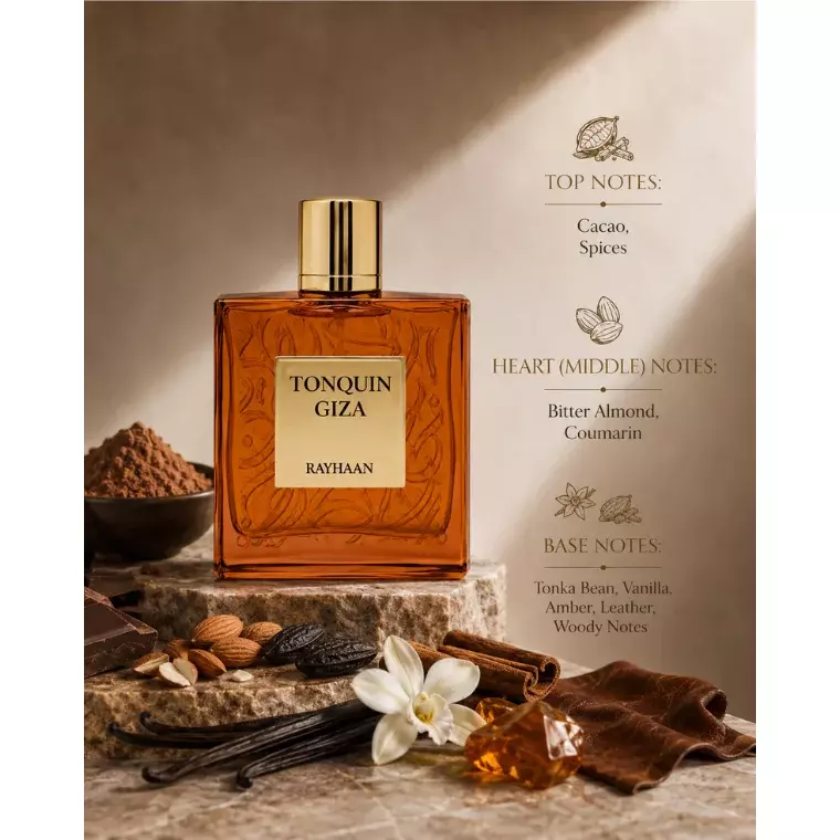 Rayhaan Tonquin Giza EDP Spray For Unisex (100ml)