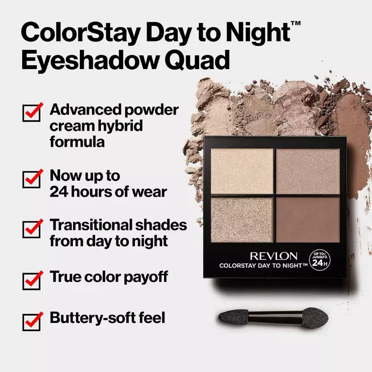 Revlon ColorStay Day to Night Eyeshadow Quad 500 Addictive