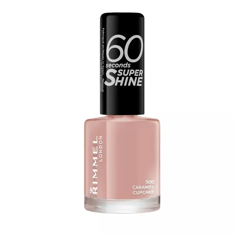 Rimmel London 60 Seconds Super Shine Nail Polish #500 Caramel Cupcake (8ml)
