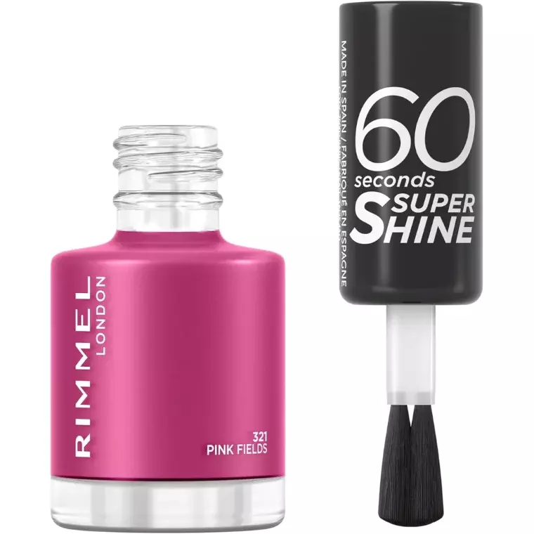 Rimmel London 60 Seconds Super Shine Nail Polish #321 Pink Fields (8ml)