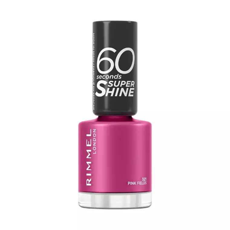Rimmel London 60 Seconds Super Shine Nail Polish #321 Pink Fields (8ml)