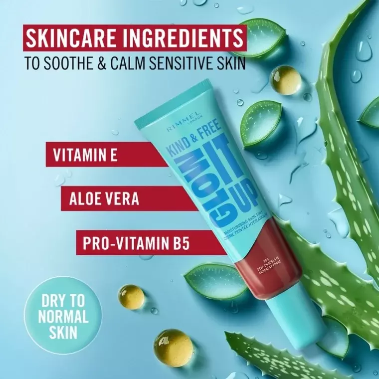 Rimmel London Kind & Free Glow It Up Moisturizing Skin Tint #082 Golden Ivory (30ml)