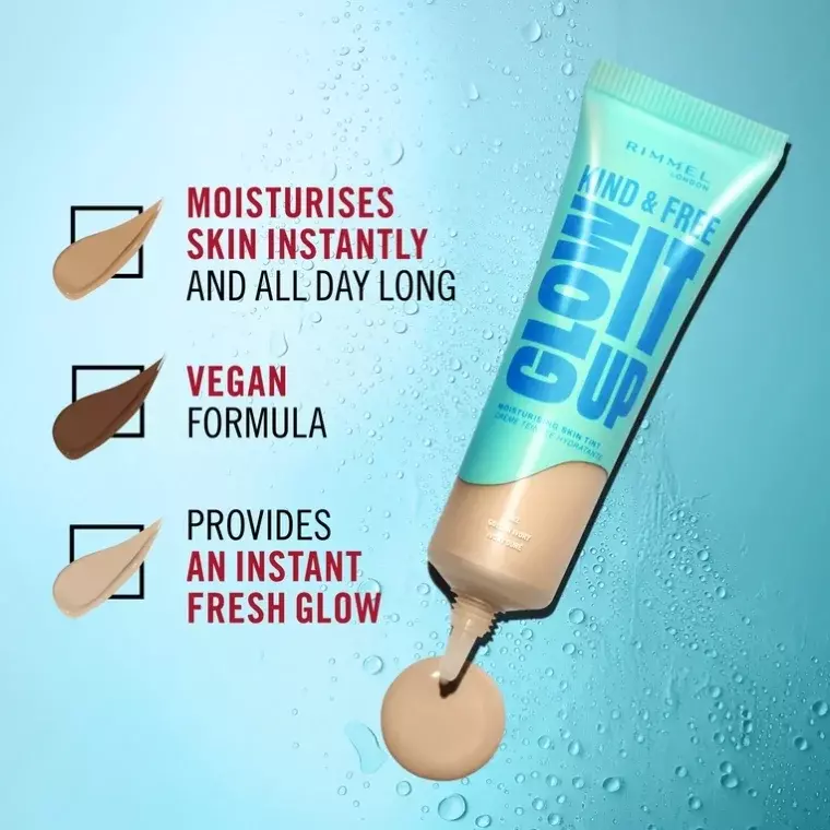 Rimmel London Kind & Free Glow It Up Moisturizing Skin Tint #160 Vanilla (30ml)