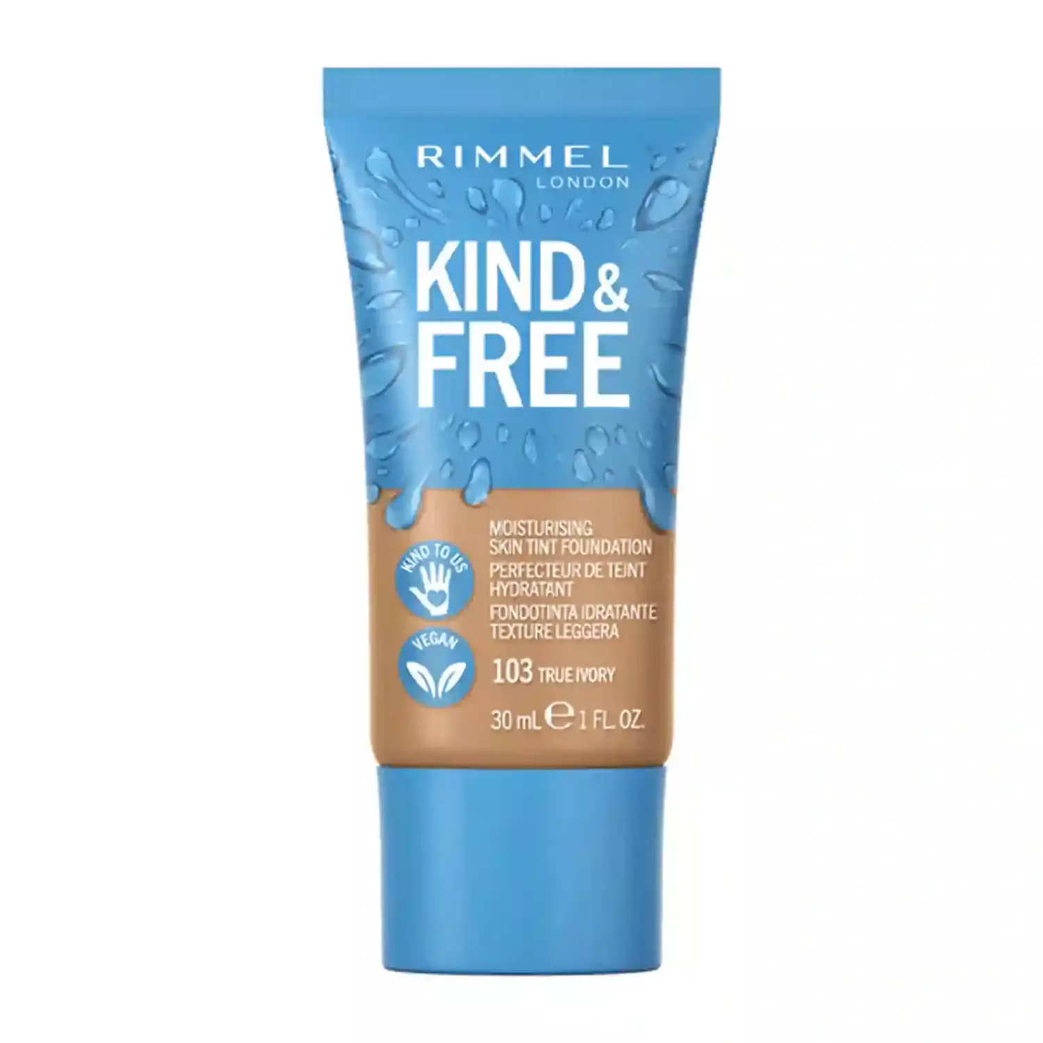 Rimmel London Kind & Free Moisturising Make-up 103 True Ivory (30ml)