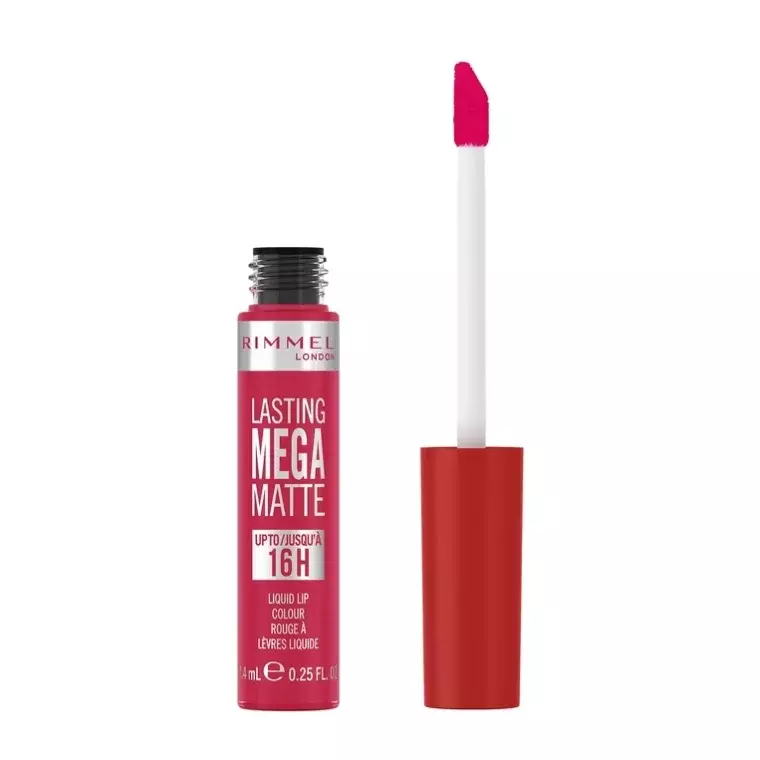 Rimmel London Lasting Mega Matte Liquid Lipstick #910 Fuchsia Flush (7.4ml)