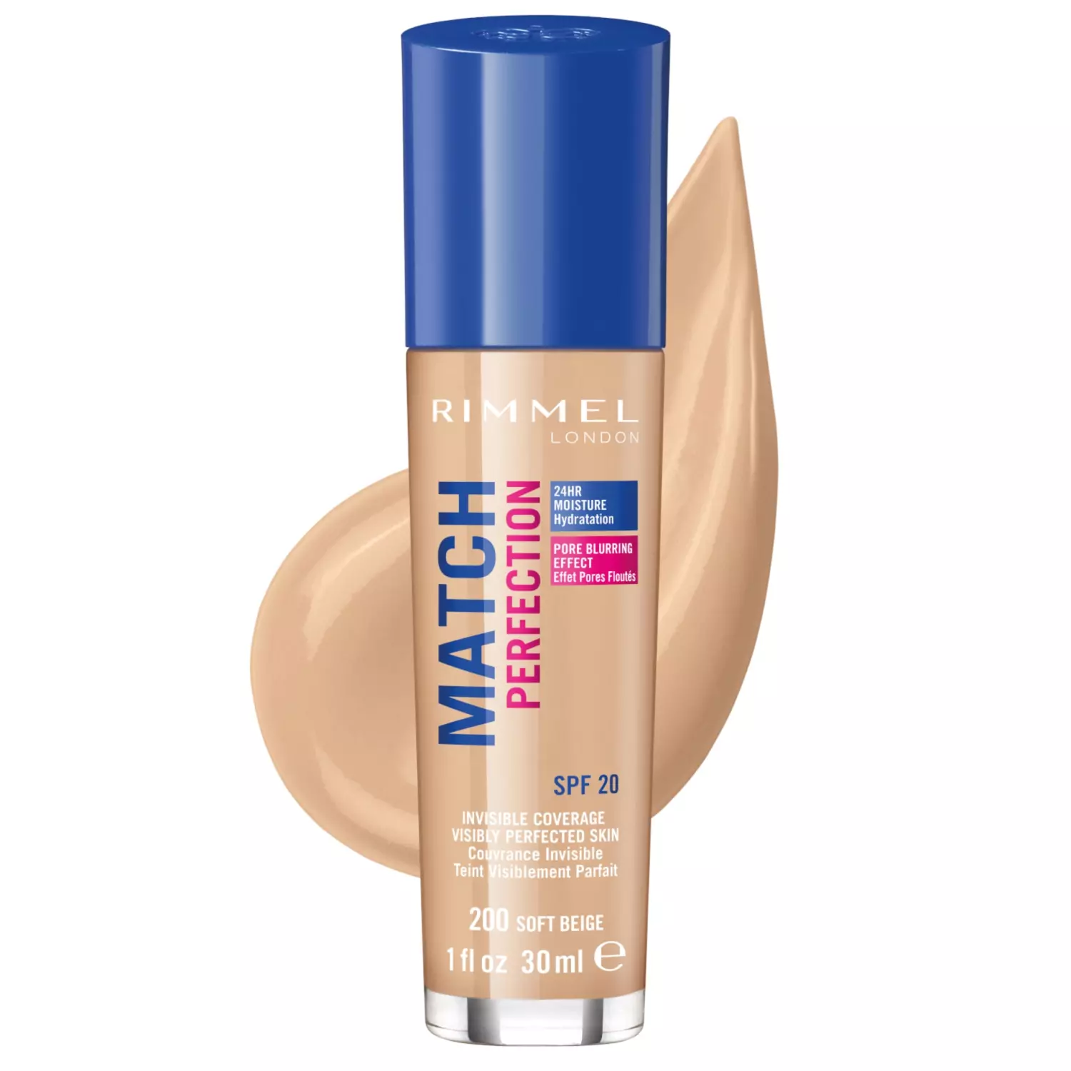 Rimmel London Match Perfection Foundation - SOFT BEIGE 200 (30ml)