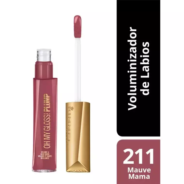 Rimmel London Oh My Gloss! Plump Lip gloss #211 Mauve Mama (6.5gm)