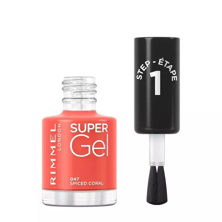 Rimmel London Super Gel Nail Polish #047 Spiced Coral (12ml)