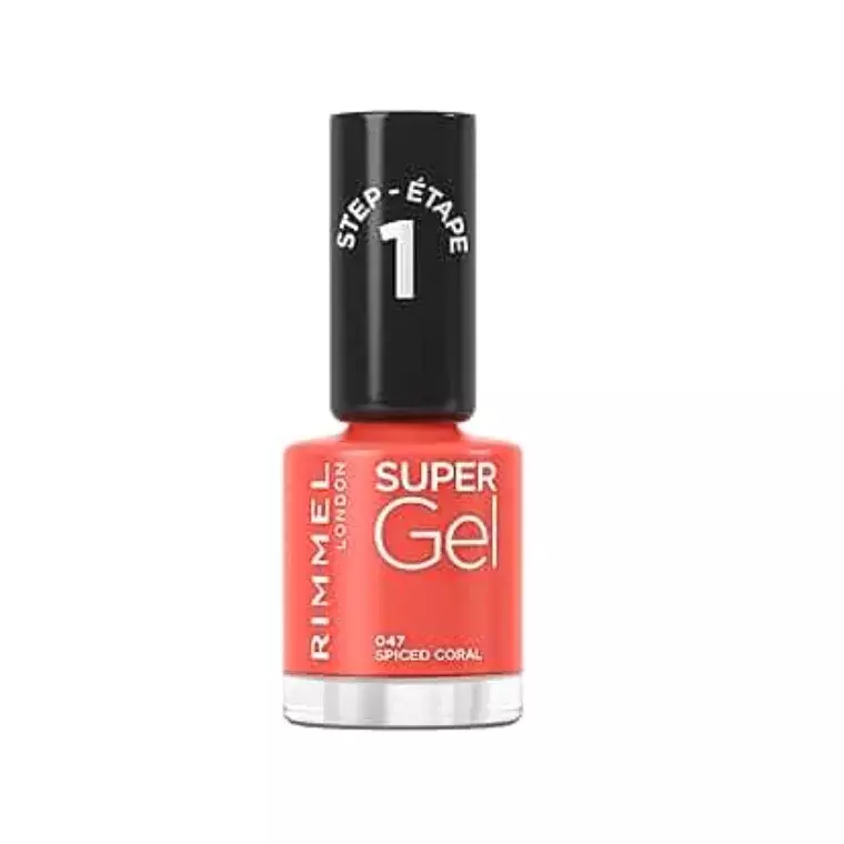 Rimmel London Super Gel Nail Polish #047 Spiced Coral (12ml)