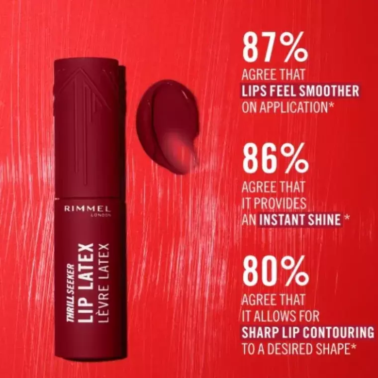 Rimmel London Thrill Seeker Lip Latex #400 Rimmel Red (6ml)
