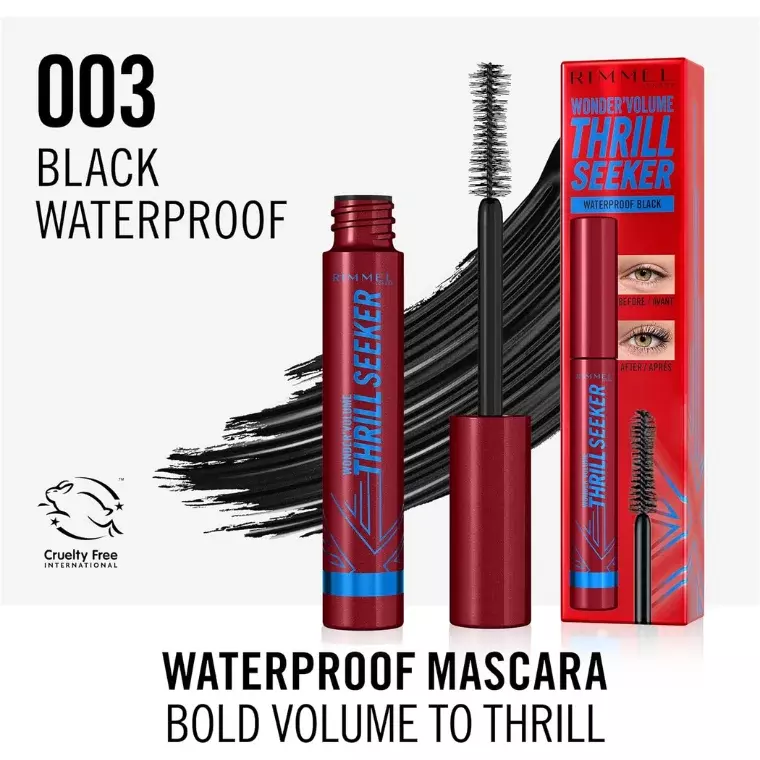 Rimmel London Thrill Seeker Mascara #Waterproof Black (8ml)