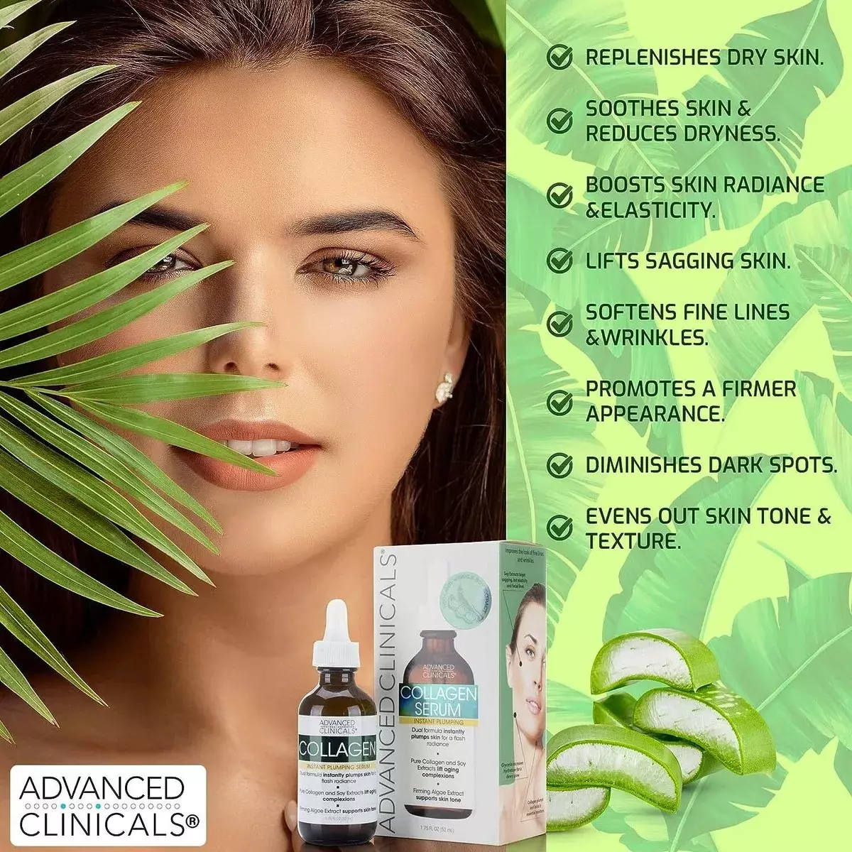 Advanced Clinicals Collagen Instant Plumping Serum
