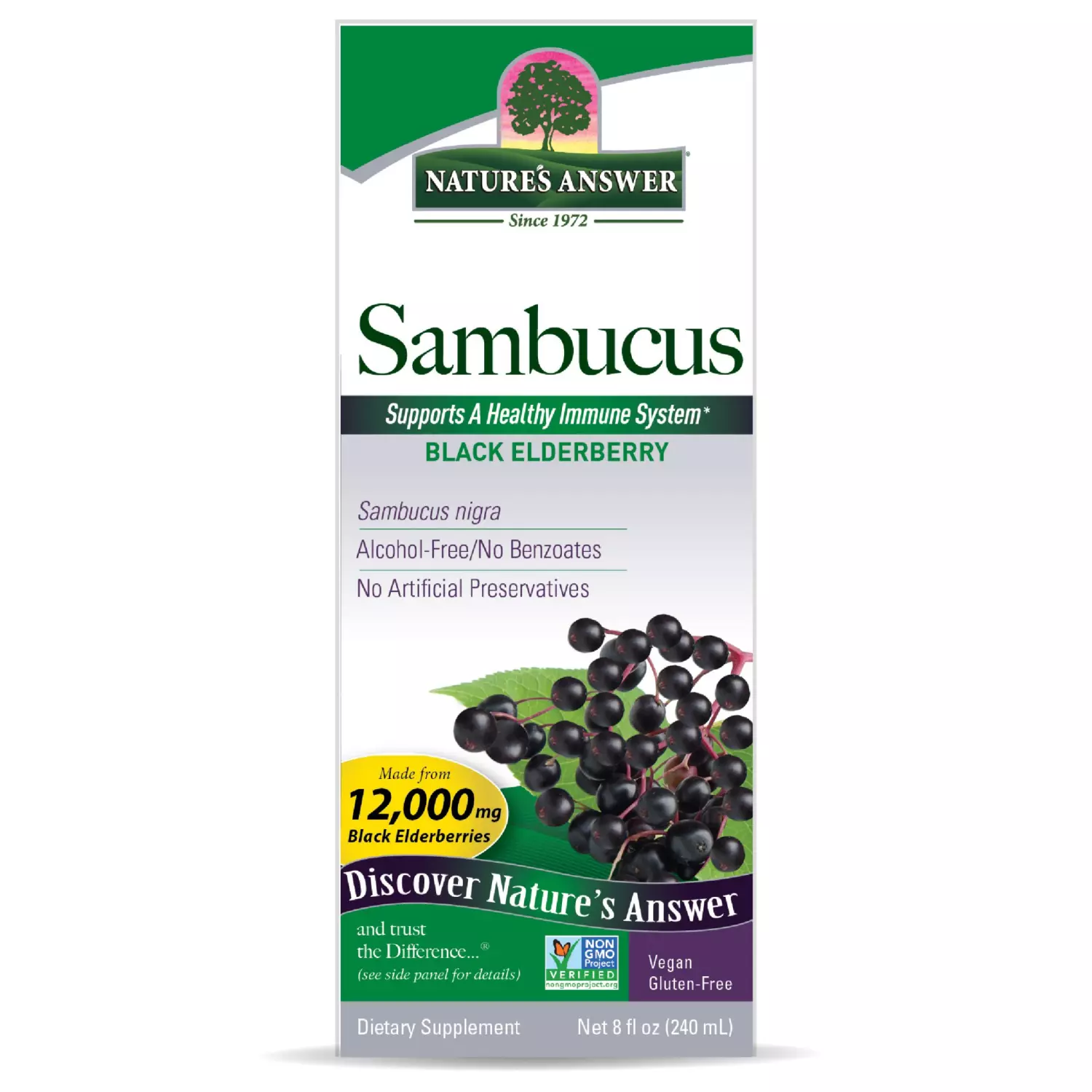 Nature's Answer Sambucus Black Elderberry 240ml