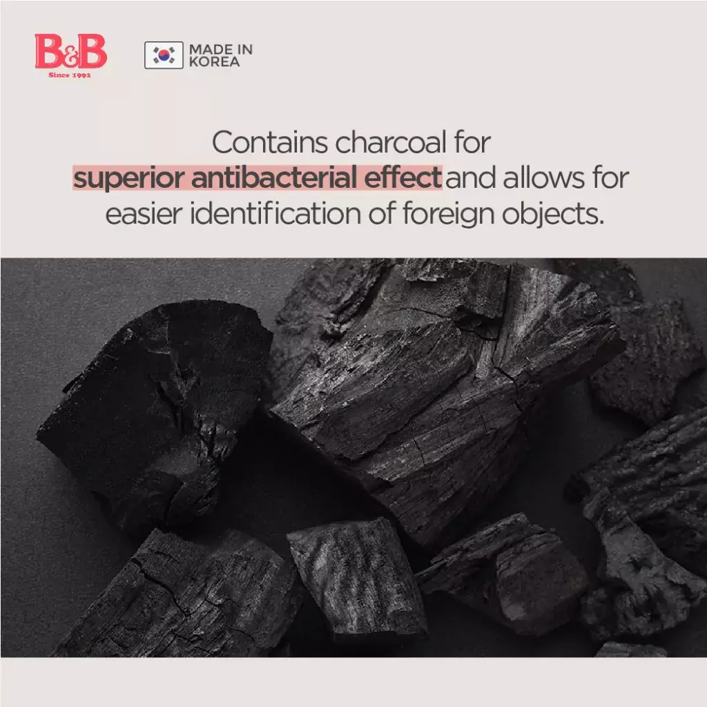 B&B Black Hardwood Charcoal Cotton Swabs (2.11g)