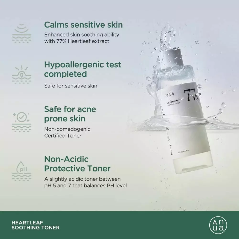 Anua Heartleaf 77%  Soothing Toner 250ml