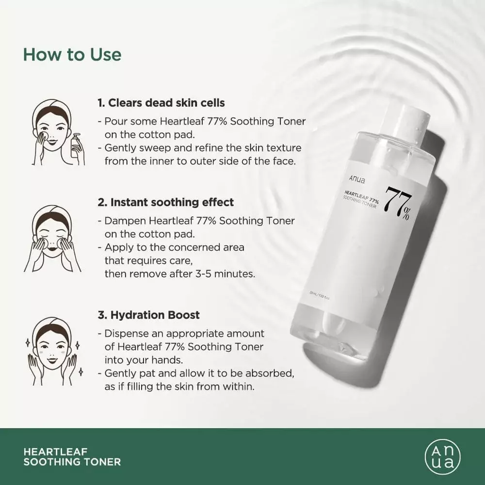 Anua Heartleaf 77%  Soothing Toner 250ml