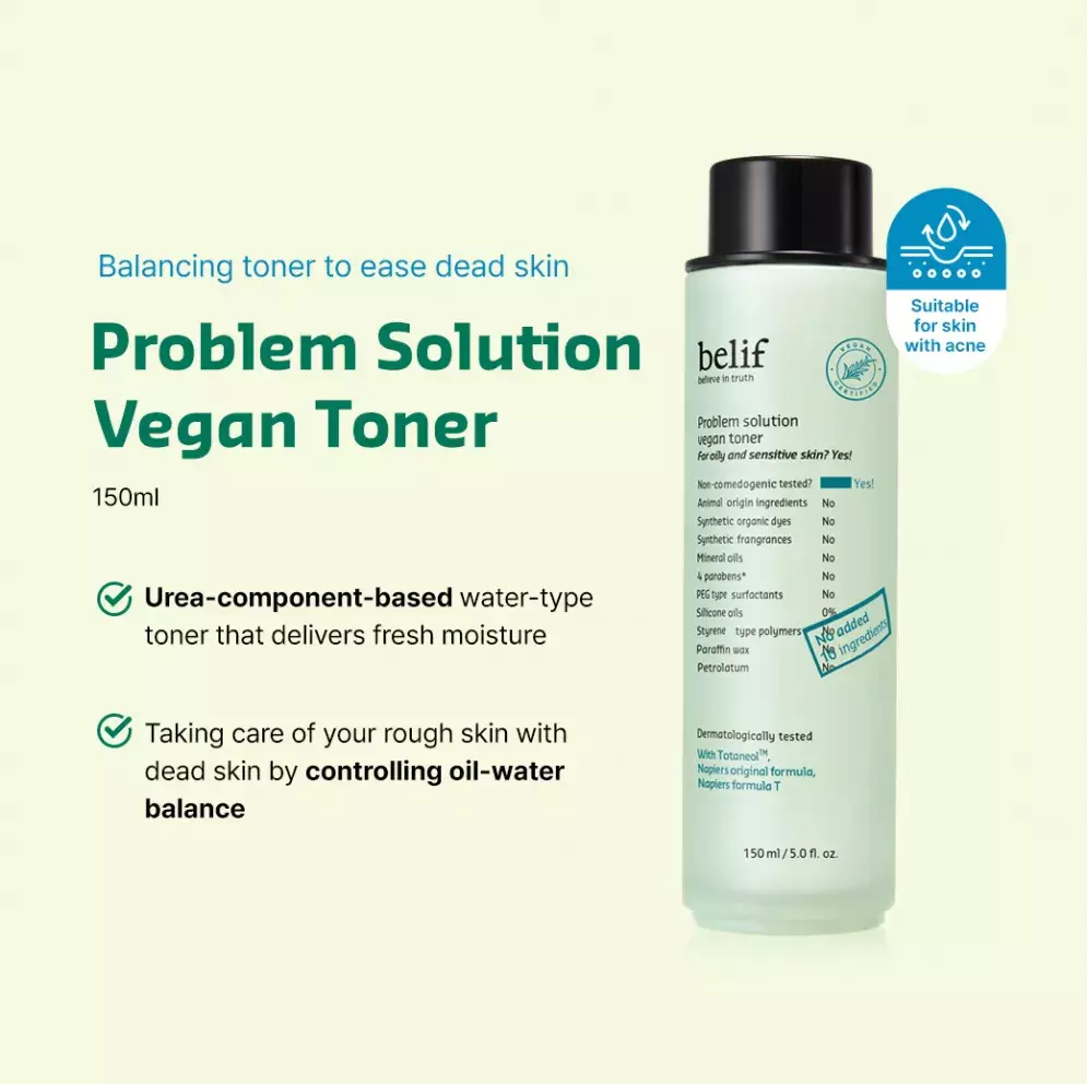 Belif Problem Solution Vegan Toner (150ml)