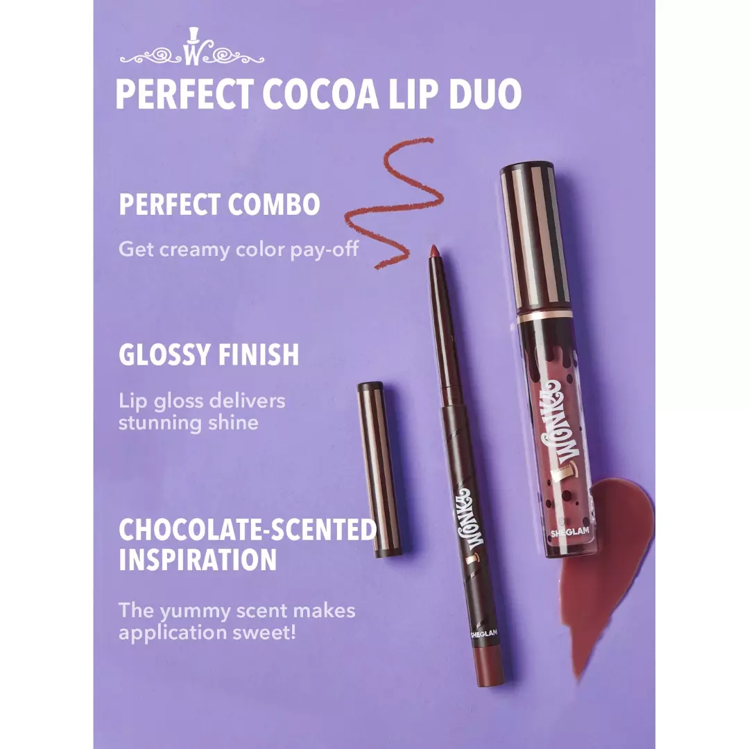 Sheglam Cocoa Kiss Lip Duo - Brownie Bite (2.7ml)