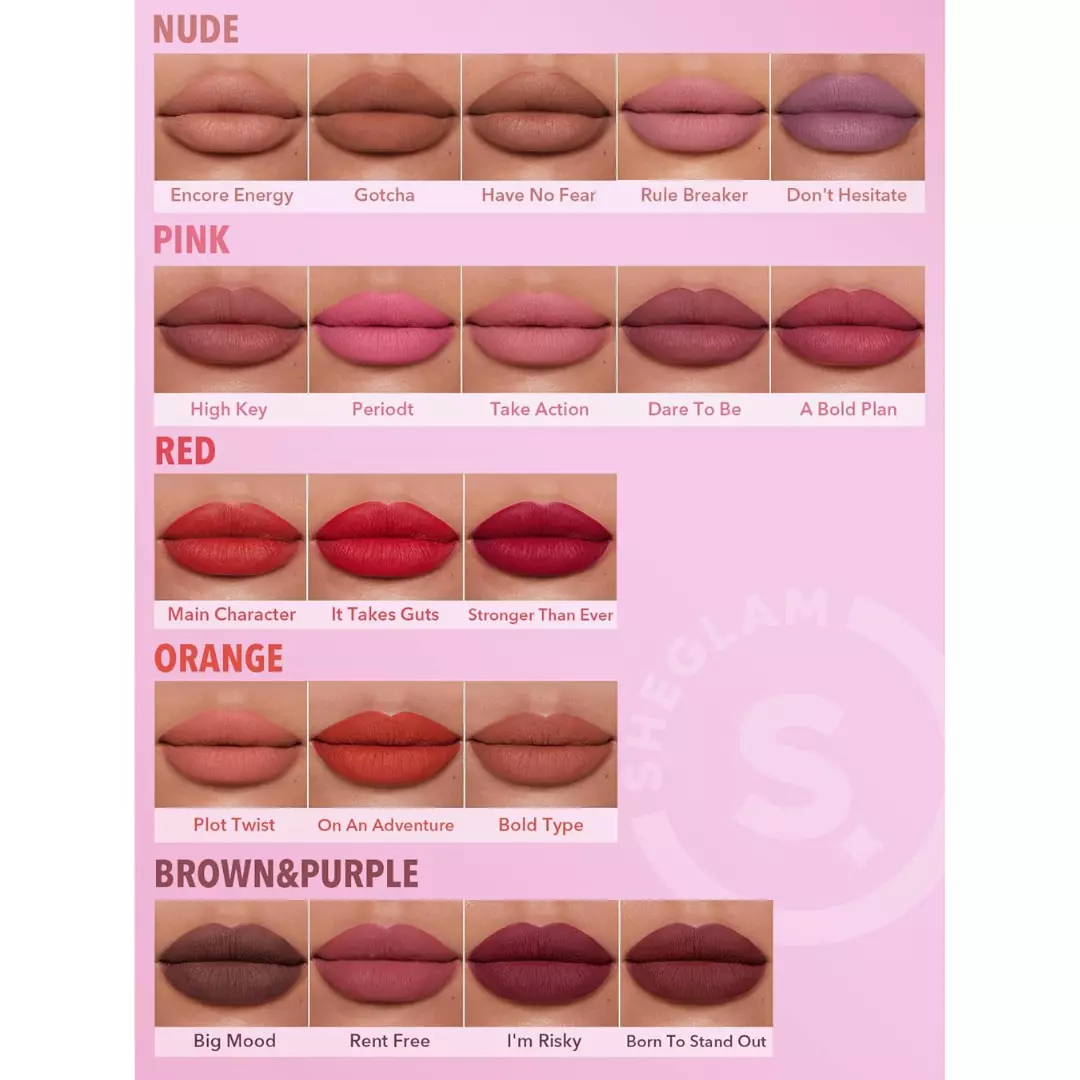 Sheglam Dynamatte Boom Long‑Lasting Matte Lipstick – A Bold Plan (2.7g)