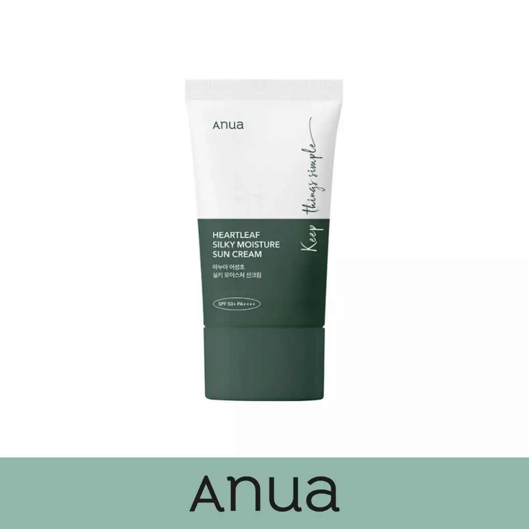 Anua Heartleaf Silky Moisture Sun Cream  SPF50+ PA++++