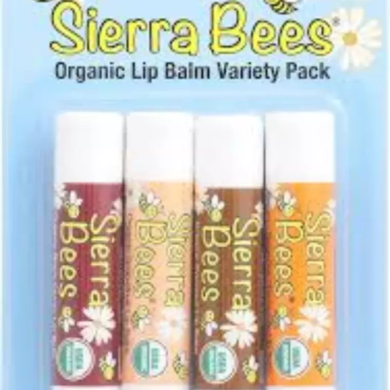 Sierra Bees Organic lip Balm Variety 4 Pack (4.25 gm)