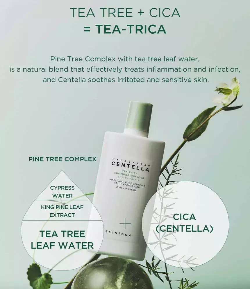 Skin1004 Tea-Trica Soothing Sun Milk (50ml)