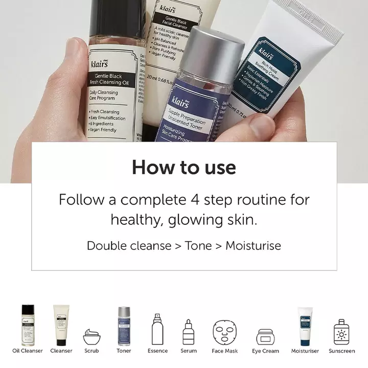 Dear Klairs Skincare Trial Kit