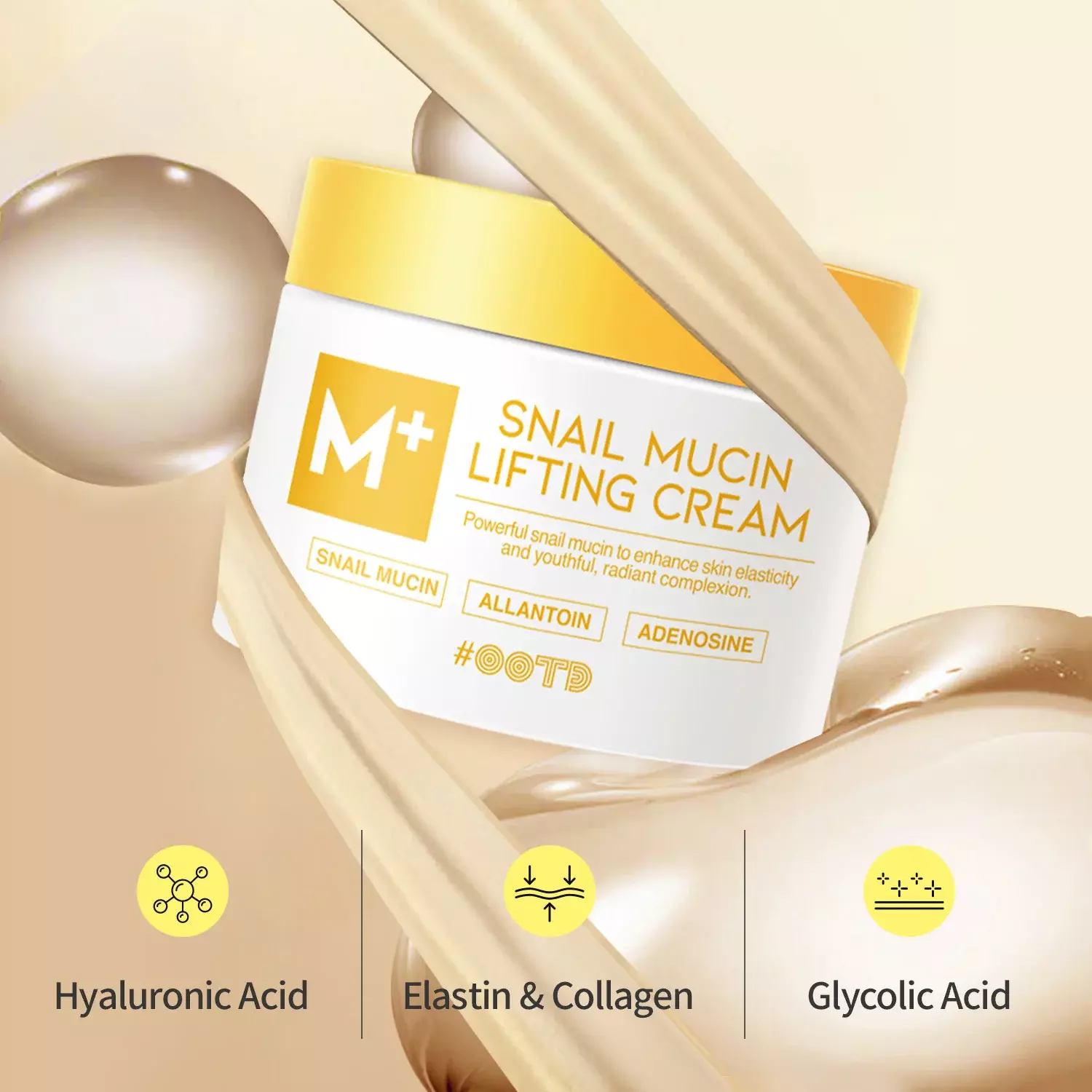 OOTD Snail Mucin Lifting Cream (100g)