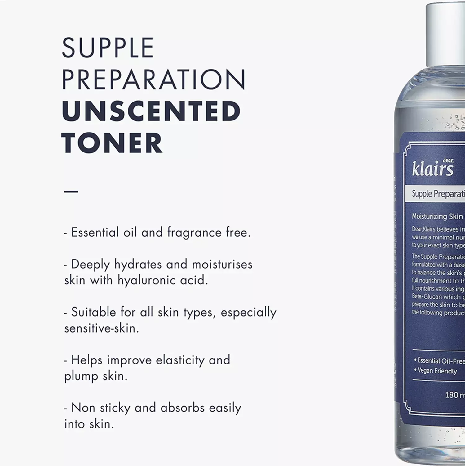 Dear Klairs Supple Preparation Unscented Toner 180ml