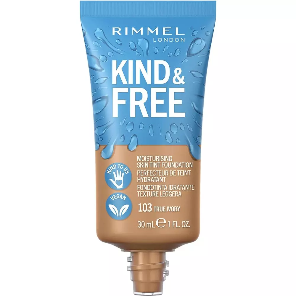 Rimmel London Kind & Free Moisturising Make-up 103 True Ivory (30ml)