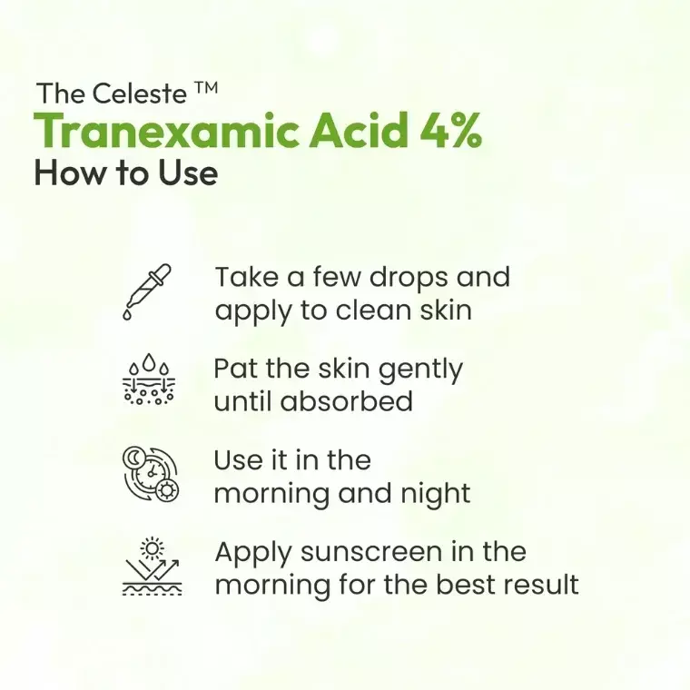 The Celeste Tranexamic Acid 4% + Niacinamide (30ml)