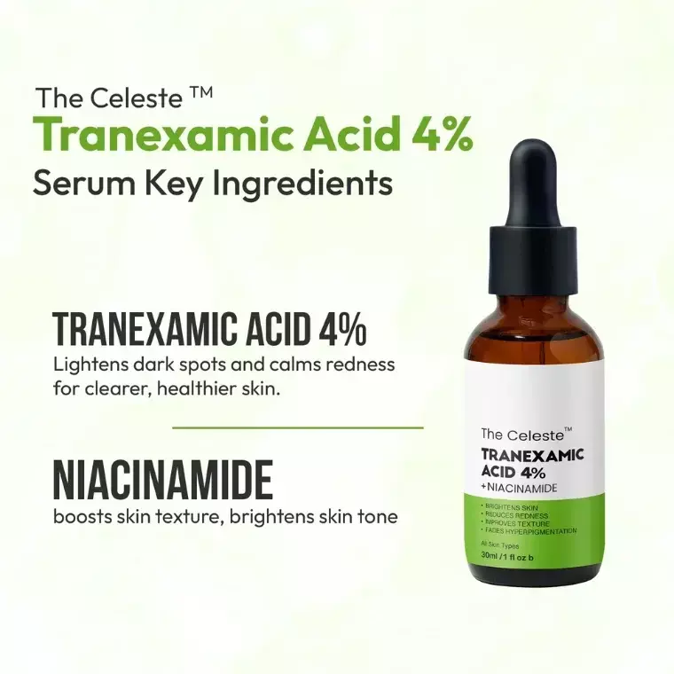 The Celeste Tranexamic Acid 4% + Niacinamide (30ml)