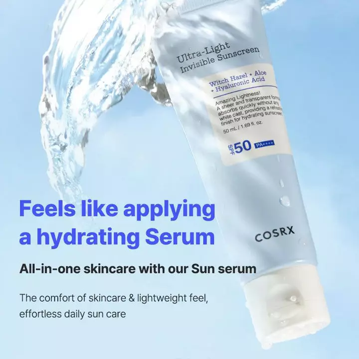 Cosrx Ultra-Light Invisible Sunscreen SPF50 PA++++ (50ml)
