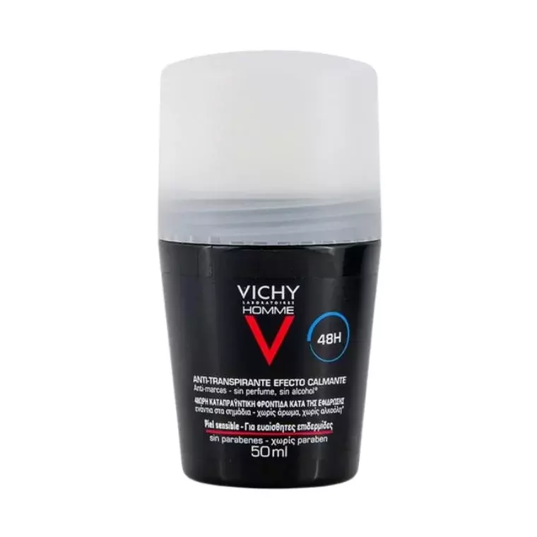 Vichy Homme 48h Deodorant Roll-On For Sensitive Skin (50ml)