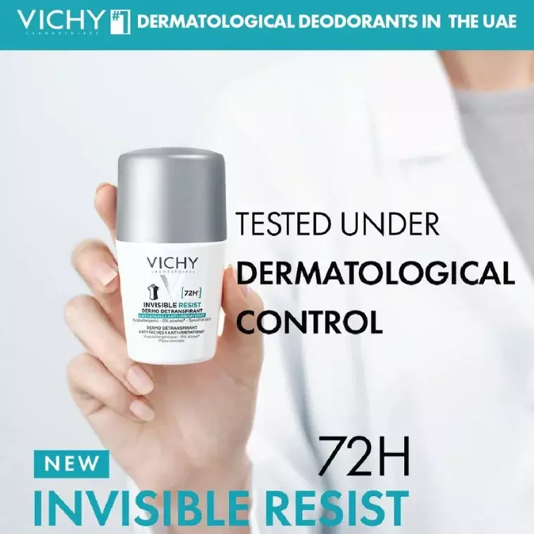 Vichy Invisible Resist Deodorant Roll-On 72h (50ml)