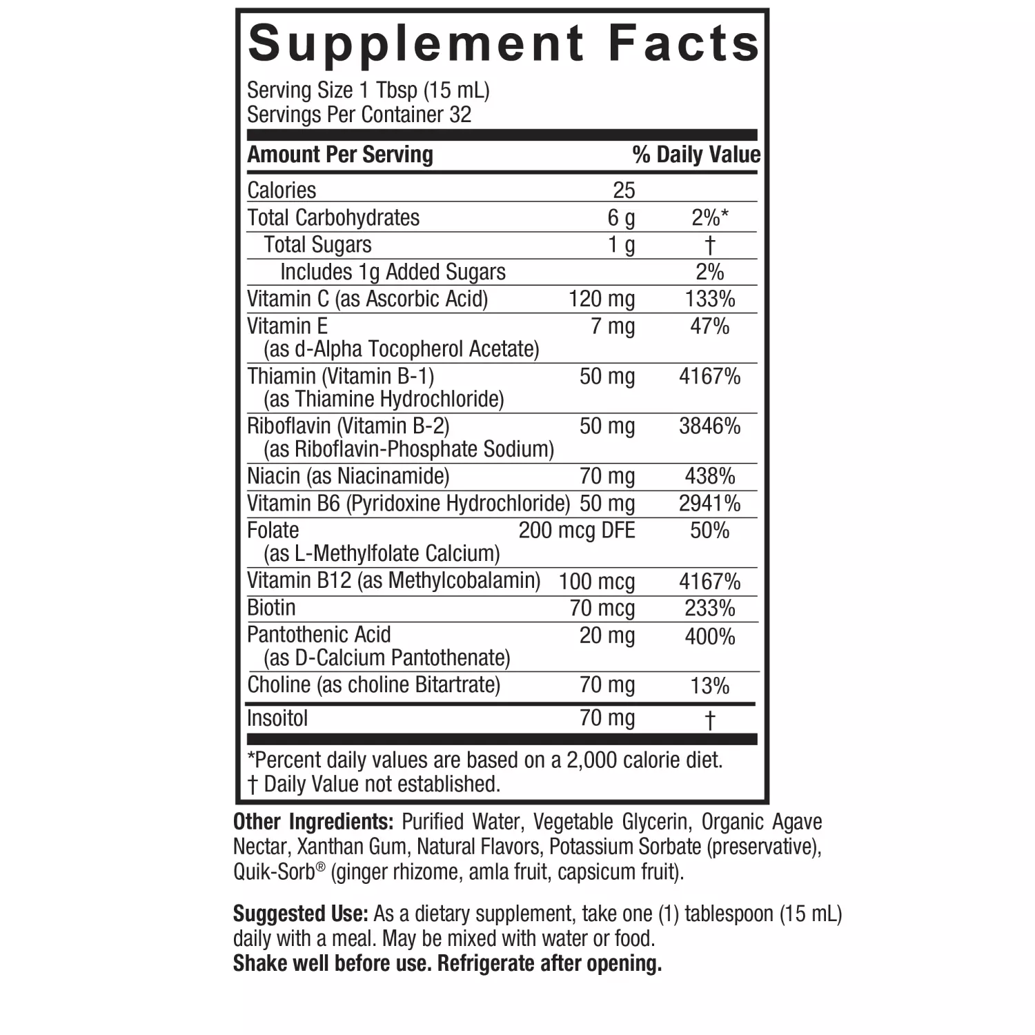 Nature's Answer Liquid Vitamin B-Complex (240ml)