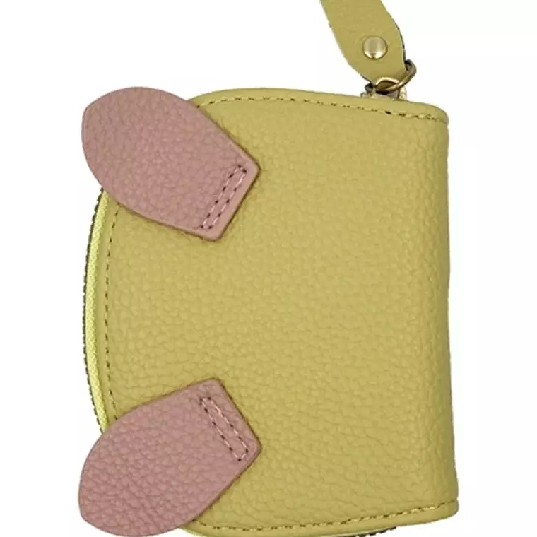 Blink Card Holder Coin Purse Piggy Shape Wallet - Yellow