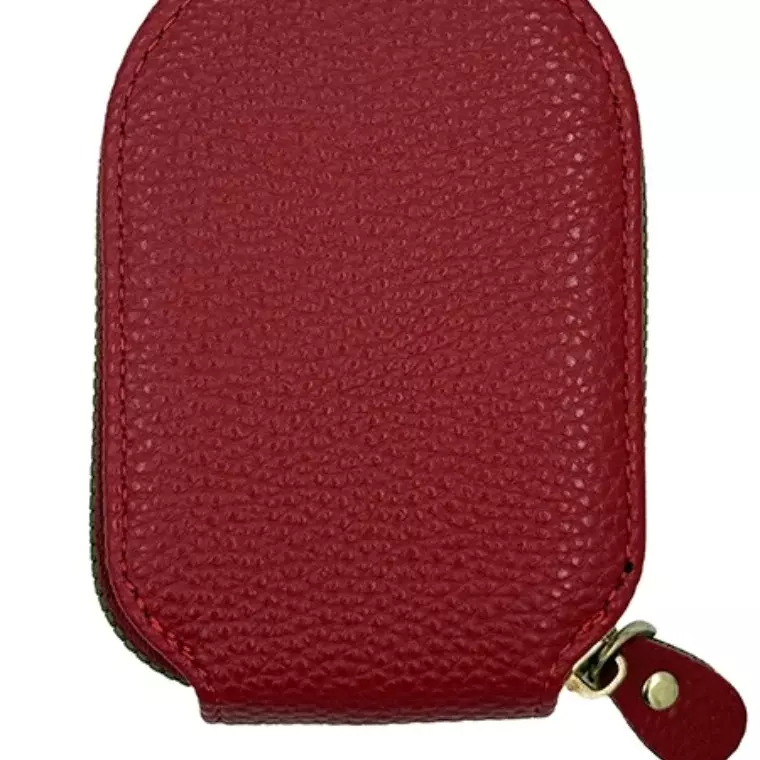 Blink Wallet Card Holder, Cute Duck Small Minimalist Leather Credit for Women - Red