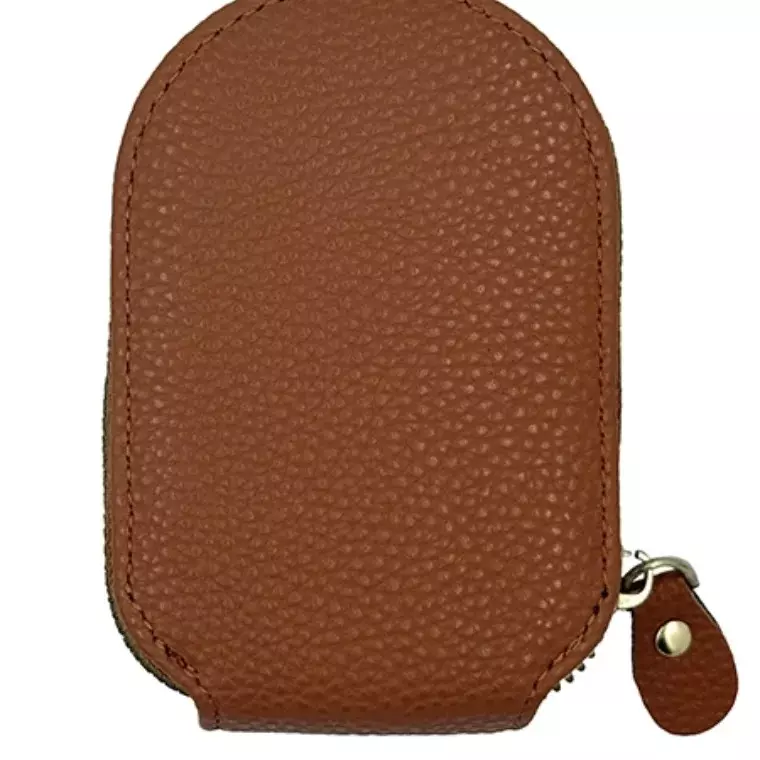 Blink Wallet Card Holder, Cute Duck Small Minimalist Leather Credit for Women - Brown